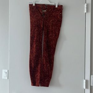 Anthropologie Pilcro Courdaroy Pattern skinny pants